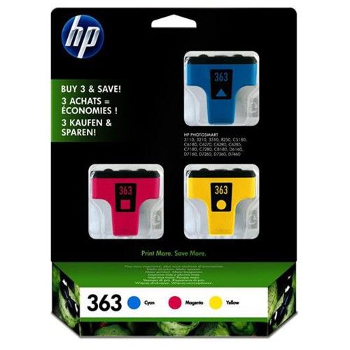 CARTUCCIA HP 363XL MULTIPACK 3PZ  ORIGINALE CB333EE